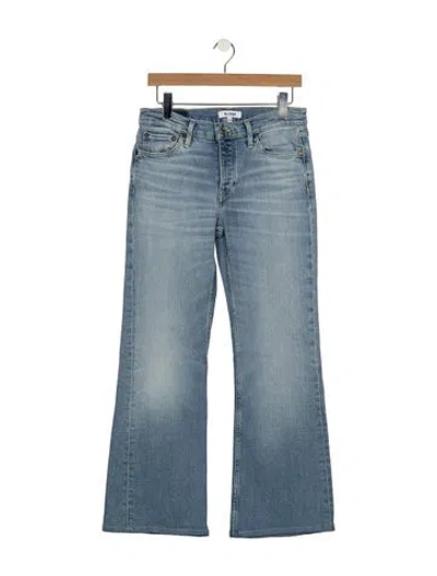 Pre-owned Re/done High-rise Straight Leg Jeans In Blue