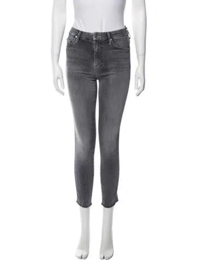 Pre-owned Re/done High-rise Straight Leg Jeans In Blue