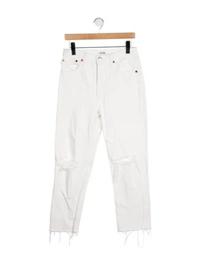 Pre-owned Re/done High-rise Straight Leg Jeans In Multi