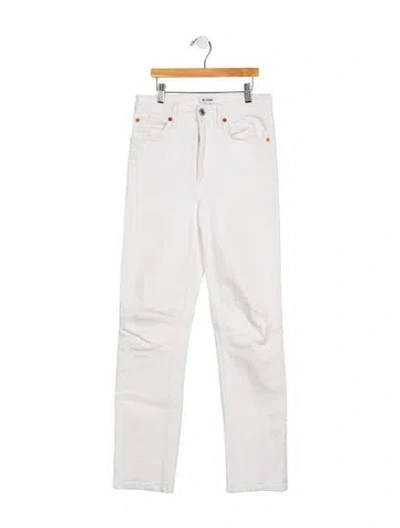 Pre-owned Re/done High-rise Straight Leg Jeans In Multi