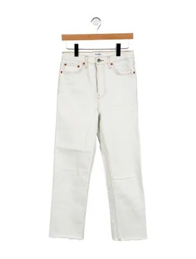 Pre-owned Re/done High-rise Straight Leg Jeans In Multi