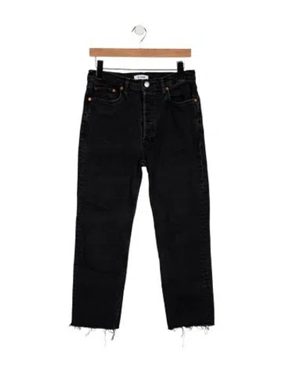 Pre-owned Re/done High-rise Straight Leg Jeans In Multi