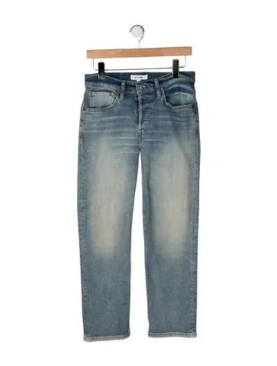 Pre-owned Re/done High-rise Straight Leg Jeans In Multi