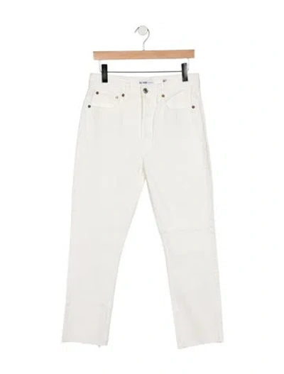 Pre-owned Re/done High-rise Straight Leg Jeans In Multi