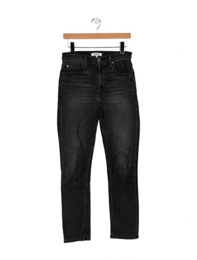 Pre-owned Re/done High-rise Straight Leg Jeans In Multi