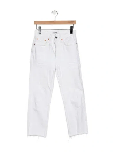 Pre-owned Re/done High-rise Straight Leg Jeans In Multi