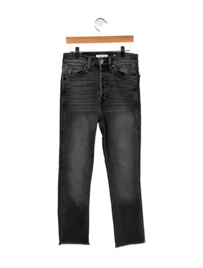 Pre-owned Re/done High-rise Straight Leg Jeans In Multicolor