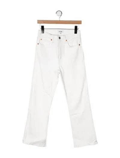 Pre-owned Re/done High-rise Straight Leg Jeans In Neutral