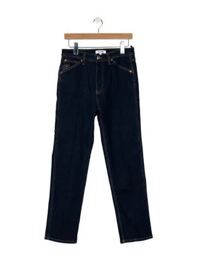 Pre-owned Re/done High-rise Straight Leg Jeans W/ Tags In Black