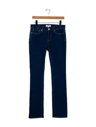 Pre-owned Re/done High-rise Straight Leg Jeans W/ Tags In Blue