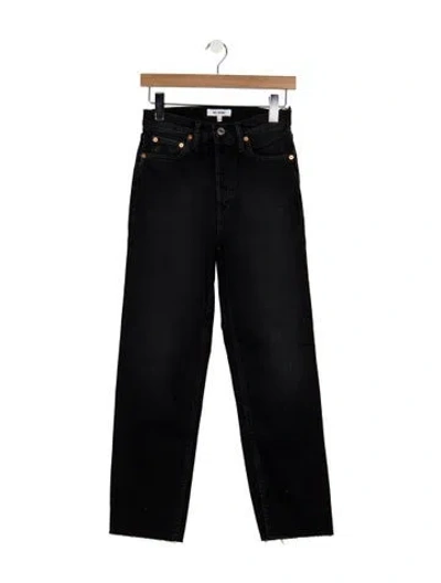 Pre-owned Re/done High-rise Straight Leg Jeans W/ Tags In Blue
