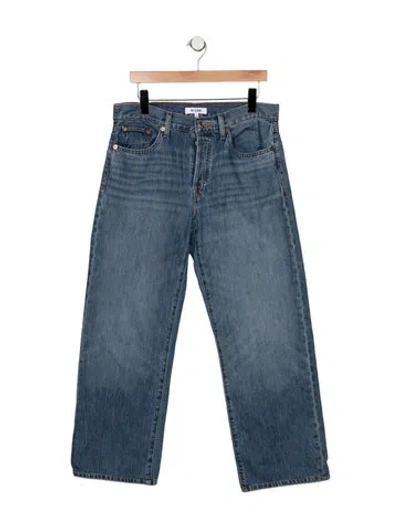 Pre-owned Re/done High-rise Straight Leg Jeans W/ Tags In Blue