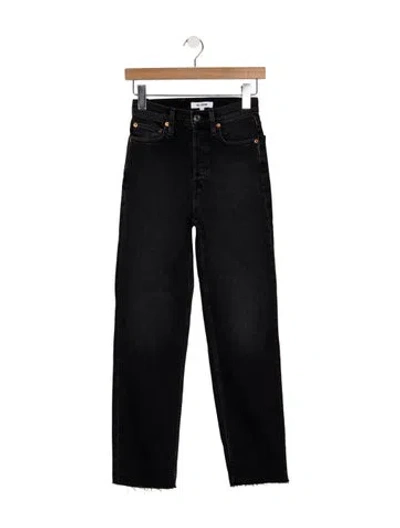 Pre-owned Re/done High-rise Straight Leg Jeans W/ Tags In Blue