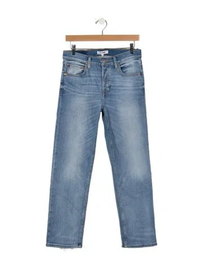 Pre-owned Re/done High-rise Straight Leg Jeans W/ Tags In Blue