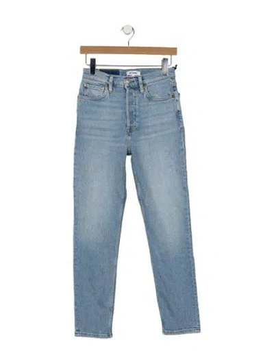 Pre-owned Re/done High-rise Straight Leg Jeans W/ Tags In Blue