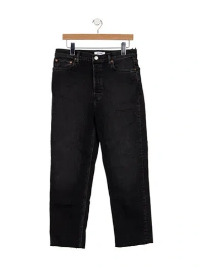 Pre-owned Re/done High-rise Straight Leg Jeans W/ Tags In Blue
