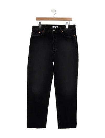 Pre-owned Re/done High-rise Straight Leg Jeans W/ Tags In Gray