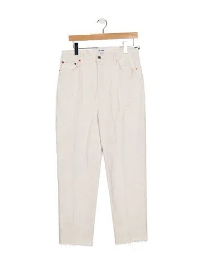 Pre-owned Re/done High-rise Straight Leg Jeans W/ Tags In Neutrals