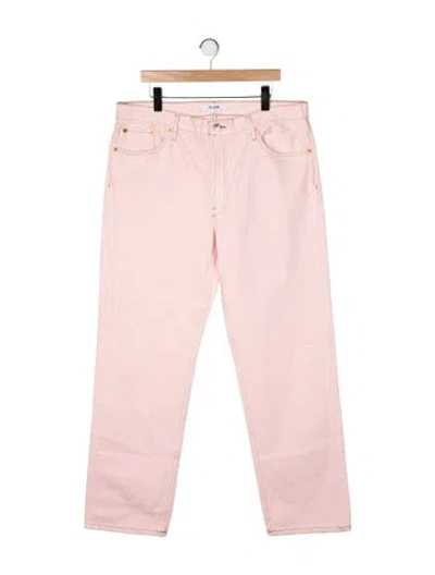 Pre-owned Re/done High-rise Straight Leg Jeans W/ Tags In Pink