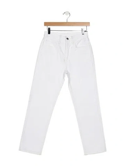 Pre-owned Re/done High-rise Straight Leg Jeans In White