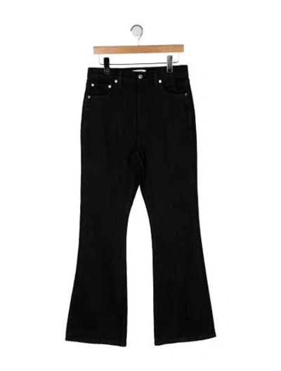 Pre-owned Re/done High-rise Wide Leg Jeans In Black