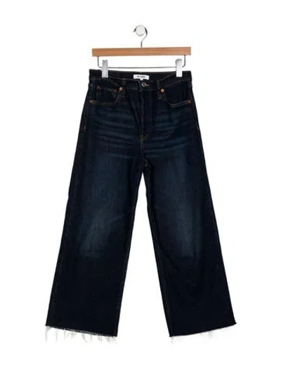 Pre-owned Re/done High-rise Wide Leg Jeans In Blue