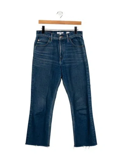 Pre-owned Re/done High-rise Wide Leg Jeans In Blue