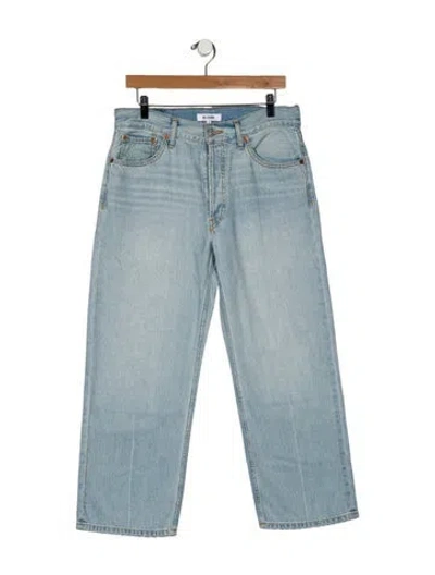 Pre-owned Re/done High-rise Wide Leg Jeans In Blue