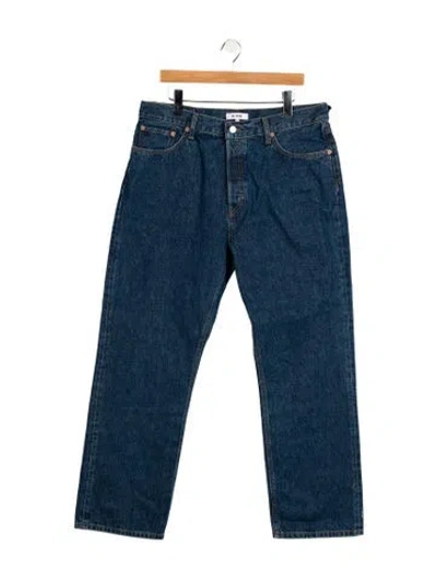 Pre-owned Re/done High-rise Wide Leg Jeans In Blue