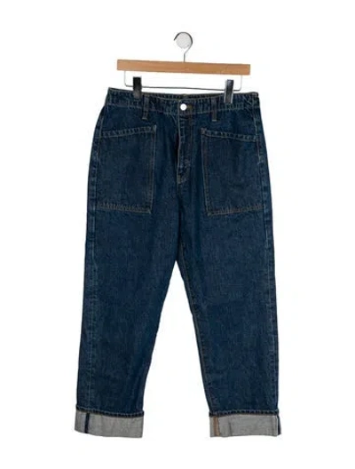 Pre-owned Re/done High-rise Wide Leg Jeans In Blue