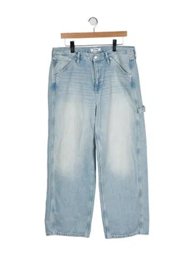 Pre-owned Re/done High-rise Wide Leg Jeans In Blue