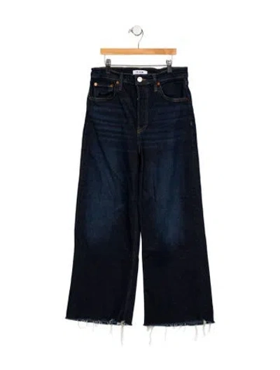 Pre-owned Re/done High-rise Wide Leg Jeans In Blue
