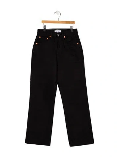 Pre-owned Re/done High-rise Wide Leg Jeans In Blue