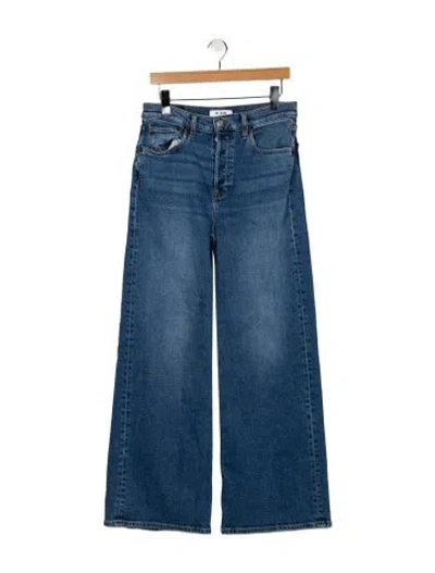 Pre-owned Re/done High-rise Wide Leg Jeans In Blue