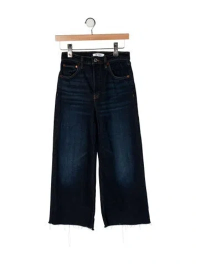 Pre-owned Re/done High-rise Wide Leg Jeans In Blue