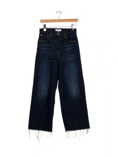 Pre-owned Re/done High-rise Wide Leg Jeans In Blue