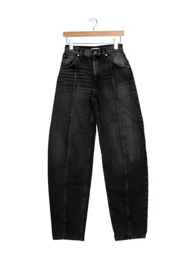 Pre-owned Re/done High-rise Wide Leg Jeans In Blue