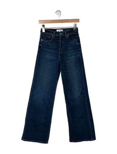 Pre-owned Re/done High-rise Wide Leg Jeans In Blue