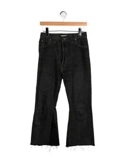 Pre-owned Re/done High-rise Wide Leg Jeans In Gray