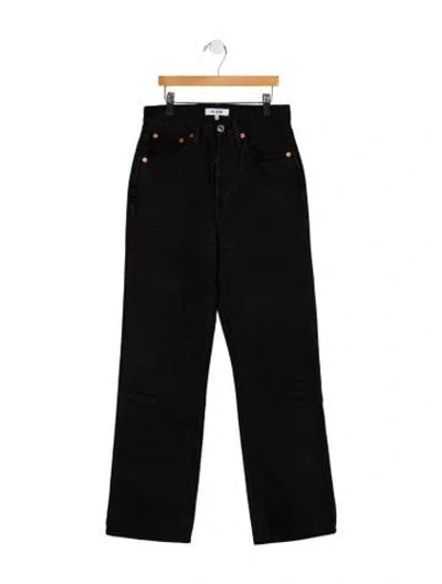 Pre-owned Re/done High-rise Wide Leg Jeans In Gray