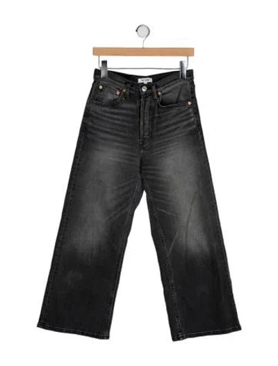 Pre-owned Re/done High-rise Wide Leg Jeans In Multi