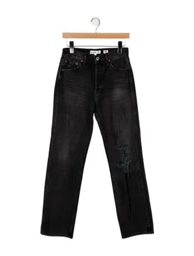 Pre-owned Re/done High-rise Wide Leg Jeans In Multi