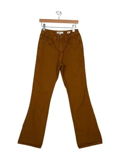 Pre-owned Re/done High-rise Wide Leg Jeans In Orange