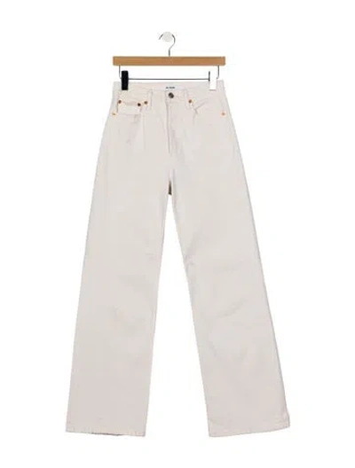 Pre-owned Re/done High-rise Wide Leg Jeans In Pink