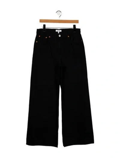 Pre-owned Re/done High-rise Wide Leg Jeans W/ Tags In Black