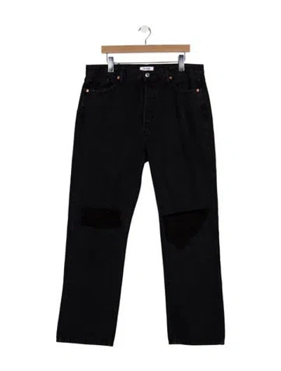 Pre-owned Re/done High-rise Wide Leg Jeans W/ Tags In Black