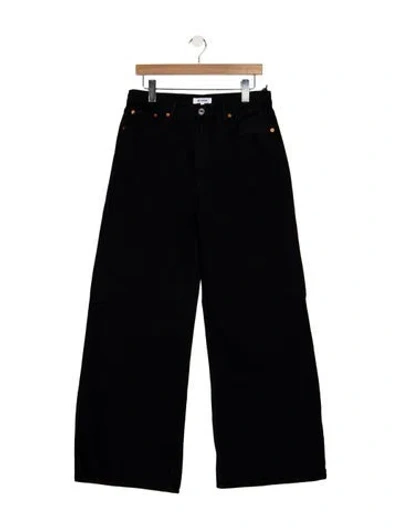 Pre-owned Re/done High-rise Wide Leg Jeans W/ Tags In Black
