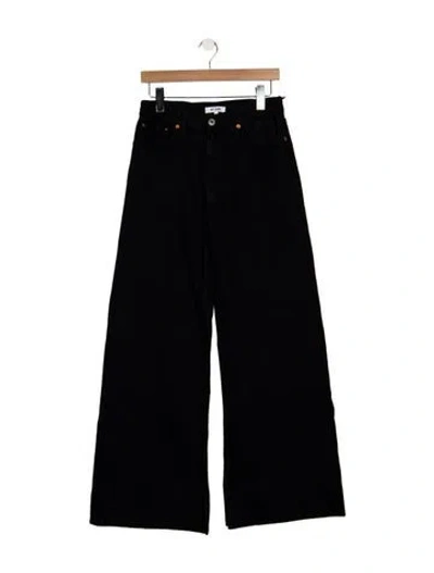 Pre-owned Re/done High-rise Wide Leg Jeans W/ Tags In Black