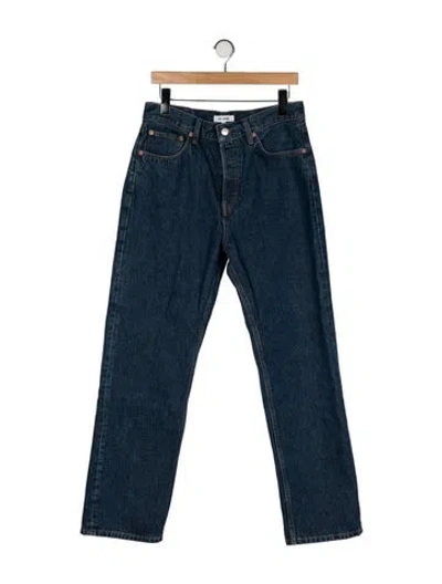 Pre-owned Re/done High-rise Wide Leg Jeans W/ Tags In Blue