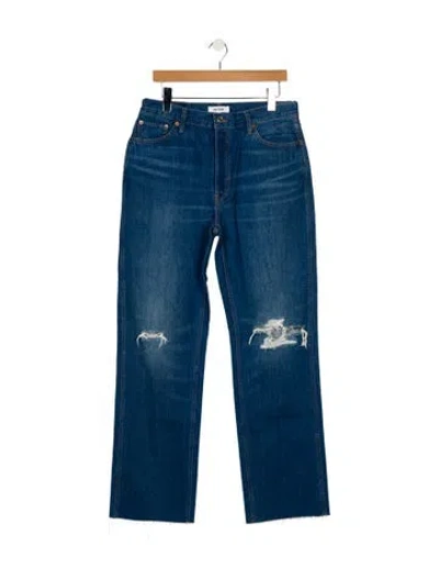Pre-owned Re/done High-rise Wide Leg Jeans W/ Tags In Blue